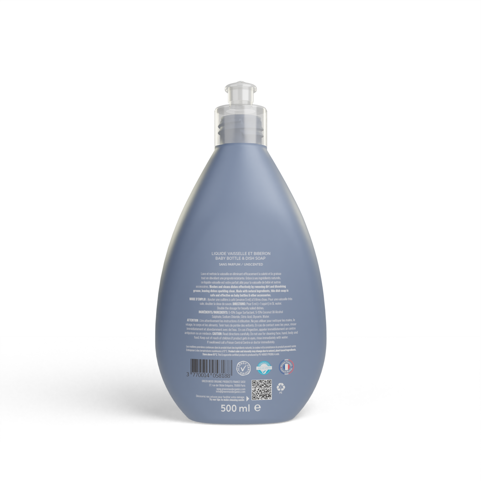 Liquide vaisselle écologique BEBE CONFORT : la bouteille de 500ml à Prix  Carrefour